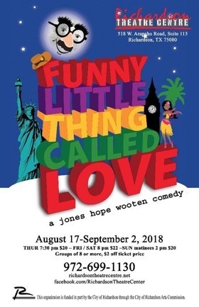 Richardson Theatre Centre Announces FUNNY LITTLE THING CALLED LOVE 