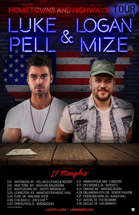 Logan Mize And Luke Pell Announce Hometowns And Highways Tour Image