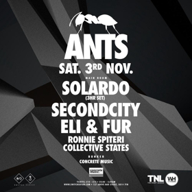 ANTS Head To Southampton With Solardo, Secondcity, Eli & Fur And More This November 