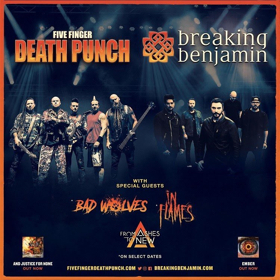 Five Finger Death Punch & Breaking Benjamin: Announce Fall Arena Tour 