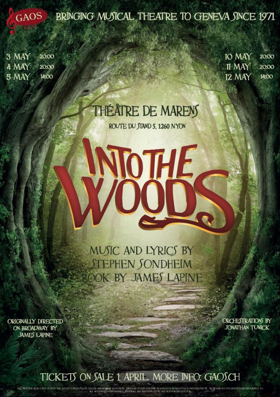 INTO THE WOODS Comes to Geneva with Gaos this May 