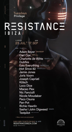 RESISTANCE IBIZA Announces Season Headliners Ahead of Flagship Miami Event Image