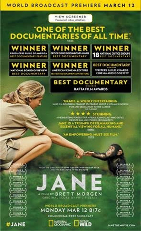 National Geographic's Jane Goodall Documentary to Premiere March 12 