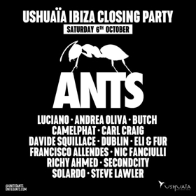 Ushuaïa Ibiza 2018 to Close Season with ANTS Image