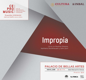 En Impropia, el Ensamble de Cepromusic creará piezas musicales al momento de su ejecución  Image