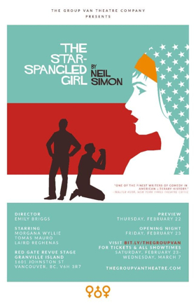 Neil Simon's THE STAR-SPANGLED GIRL Comes to the Revue Stage Image