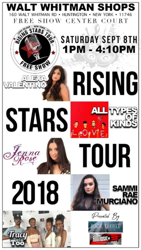 Rising Stars Mall Tour Returns to Walt Whitman Mall This Saturday 