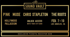 P!NK, Muse and Chris Stapleton to Headline Citi Sound Vault Shows Image