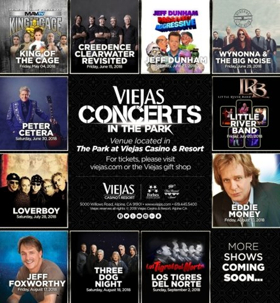 Viejas Casino & Resort Announces 2018 Summer Concert Lineup 