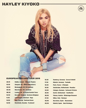 Hayley Kiyoko Announces 2019 European Tour Dates Image