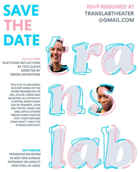 Translab Theater Presents Staged Reading of SHATTERED REFLECTIONS (THE DEEP PLAY) Image