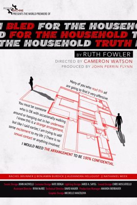 Rogue Machine to Premiere Ruth Fowler's BLED FOR THE HOUSEHOLD TRUTH Image