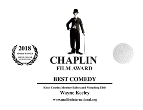 Kissy Cousins Monster Babies and Morphing Elvis Wins Chaplin Award for Best Comedy Image