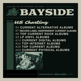 Bayside Celebrates Successful First Week of ACOUSTIC VOLUME 2 