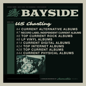 Bayside Celebrates Successful First Week of ACOUSTIC VOLUME 2 Image