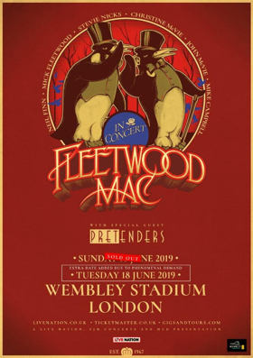Fleetwood Mac European Tour Adds Second Date At Wembley Stadium Image