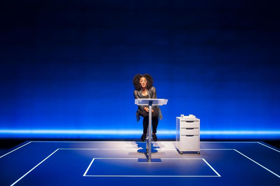 Review: SELL/BUY/DATE Highlighted by Sarah Jones' Masterful, Multiple, Multicultural Characterizations Image