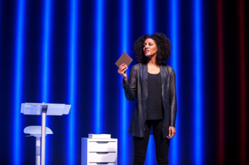 Review: SELL/BUY/DATE Highlighted by Sarah Jones' Masterful, Multiple, Multicultural Characterizations Image