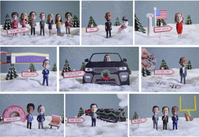CBS Launches Playful 'Bobblehead' Holiday Campaign Featuring Series Stars 