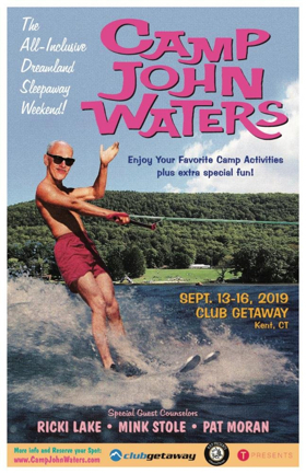 Camp John Waters Returns to Club Getaway in 2019 With Ricki Lake, Mink Stole & Pat Moran  Image