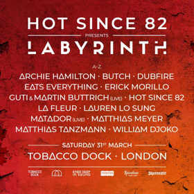 Hot Since 82 Completes Lineup for London Debut of Labyrinth Image