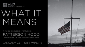 Patterson Hood To Perform At WHO KNEW What It Means Tomorrow Image