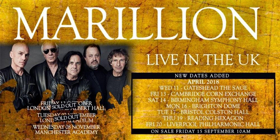 Marillion Add New Dates In Ireland and York To Sell-Out UK Tour 