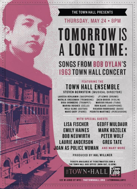 TOWN HALL ENSEMBLE Adds Names to TOMORROW IS A LONG TIME: Songs from Bob Dylan's 1963 Town Hall Concert  Image