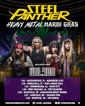 Steel Panther Announces First US Tour Dates Of 2019 WithHeavy Metal Mardi Gras Tour  Image