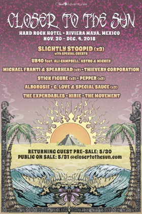 Slightly Stoopid Announces Fifth Annual Closer To The Sun 