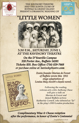 Kavinoky Theatre, Zonta Clubs Present Dramatic Reading of LITTLE WOMEN Image