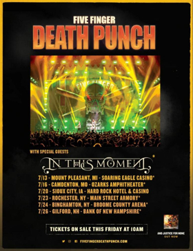 Five Finger Death Punch Announces Select July U.S. Headlining Shows  Image