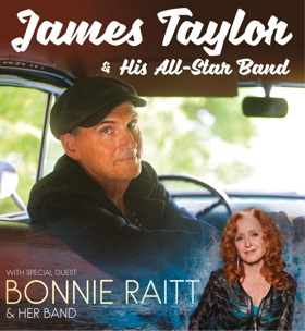 James Taylor And His All-Star Band Announce July 2018 Shows With Special Guest Bonnie Raitt 