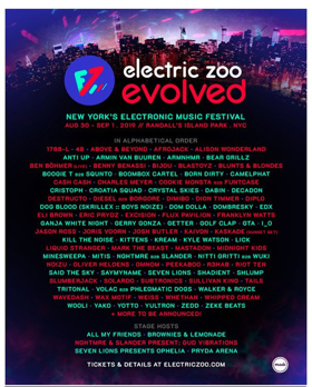 Made Event Release Lineup for ELECTRIC ZOO: EVOLVED Image