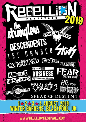 Rebellion Festival 2019 Is coming August 1st - 4th At The Winter Gardens, Blackpool Image