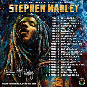 Stephen 'Ragga' Marley Announces 2019 Acoustic Tour Image