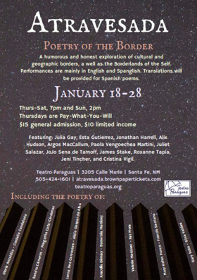 Teatro Paraguas Presents Atravesada: Poetry Of The Border Image