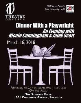 Theatre Odyssey Presents Dinner With A Playwright...An Evening With Nicole Cunningham and Jalex Scott 