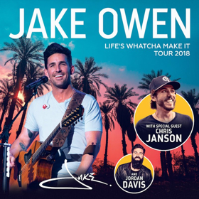 Country Superstar Jake Owen Announces LIFE'S WHATCHA MAKE IT TOUR 2018 