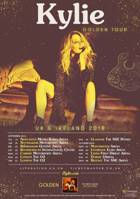 Kylie Minogue Announces UK and Ireland 2018 Tour 