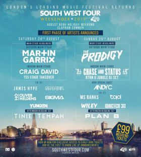 South West Four 2019 Announces First Phase Lineup 