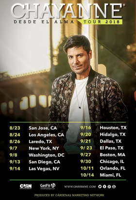 International Singer CHAYANNE Returns to the Stage With New DESDE EL ALMA Tour Launching This August 