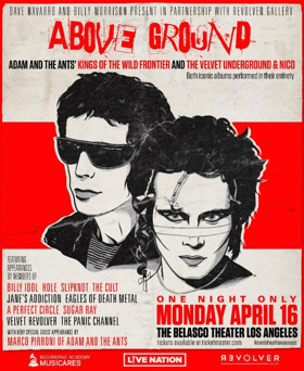 ABOVE GROUND Presented by Dave Navarro & Billy Morrison Reveals Additional Special Guests for April 16 L.A. Event 