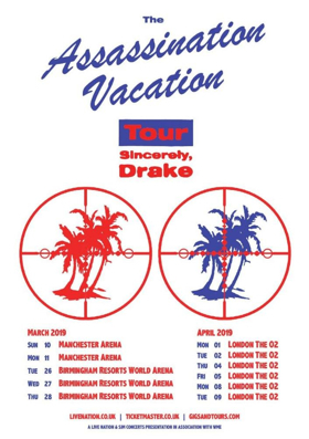 Drake Announces the 'ASSASSINATION VACATION TOUR' Image