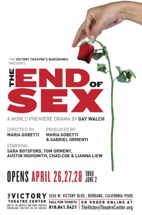 Victory Theatre Center Hosts the World Premiere of THE END OF SEX  Image