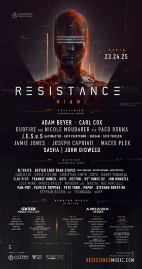 Ultra Music Festival Drops Resistance Miami Lineup 
