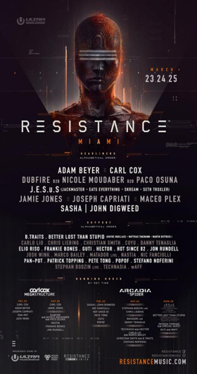 Ultra Music Festival Drops Resistance Miami Lineup Image
