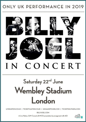 Billy Joel Comes To London's Wembley Stadium Image