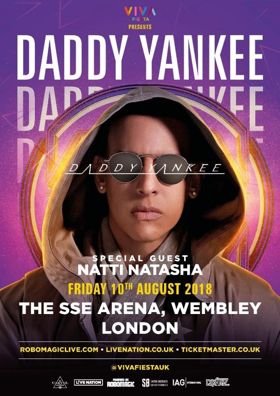 Global Hitmaker And King Of Reggaeton Daddy Yankee Announces Show At The SSE Arena Wembley 