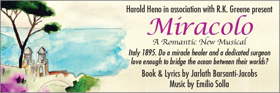 Theater Resources Unlimited Announces The Cast And Industry Talkback Panel For MIRACOLO Image